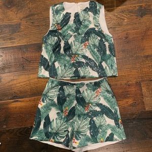 Rachel Zoe Tiana Palm Sequence Set